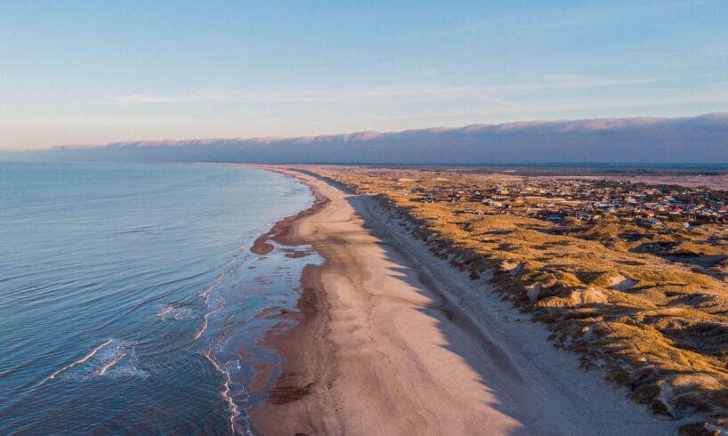 Vestktysten af danmark med strand